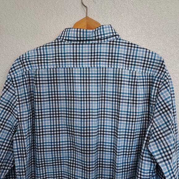 Goodfellow 'Slim' Fit Blue Check Pattern Long Sleeve Size XL - Picture 6 of 9